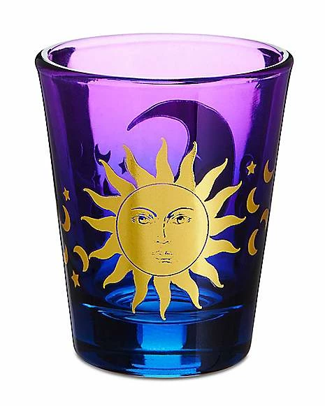 Promo π€© Sun Moon Tarot Shot Glass - 2 oz. π€© 2 Promo π€© Sun Moon Tarot Shot Glass - 2 oz. π€© - Image 2