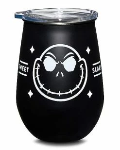 Deals 👏 Jack Skellington Travel Wine Glass 16 oz. - The Nightmare Before 🔔 Christmas 🧨