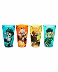 Promo ❤️ Characters My Hero Academia Pint Glasses 4 Pack - 16 oz. 🛒