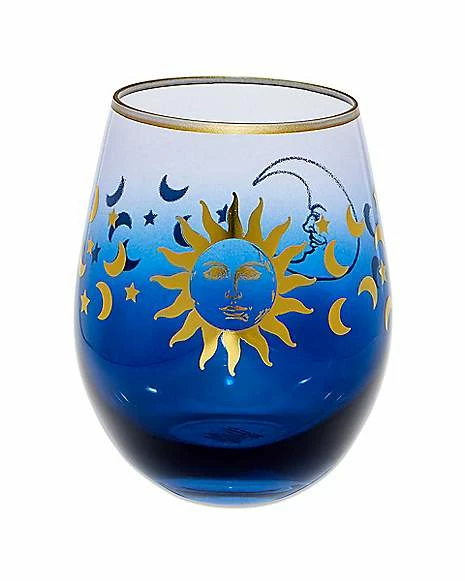 Top 10 โค๏ธ Glitter Sun and Moon Stemless Wine Glass - 20 oz. ๐ 2 Top 10 โค๏ธ Glitter Sun and Moon Stemless Wine Glass - 20 oz. ๐ - Image 2