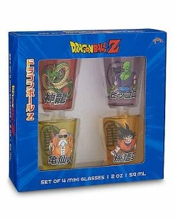 Best Sale 🤩 Multi-Pack Dragon Ball Z Characters Shot Glasses 2 oz. - 4 Pack 🛒 -Corona-shop 03804069 j