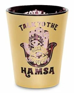 Brand new 🌟 Talk to the Hamsa Shot Glass - 2 oz. 👍