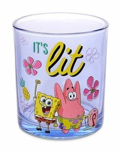 Discount 😉 SpongeBob SquarePants Rocks Glasses 4 Pack - 10 oz. 🎁