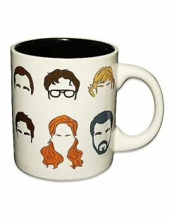 Outlet 🛒 The Office Character Heads Coffee Mug - 20 oz. 😀