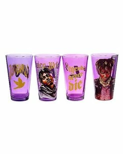 Discount ⭐ Juice WRLD Pint Glasses 4 Pack - 16 oz. 💯