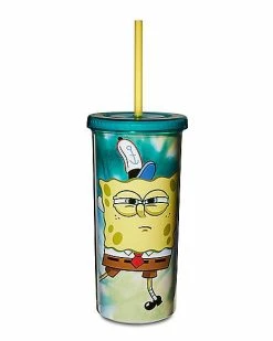 New ✨ SpongeBob Be Weird Cup with Straw 20 oz. - SpongeBob SquarePants 👍
