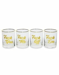 Cheapest 🎁 Fuck Glasses 4 Pack - 14 oz. ✔️