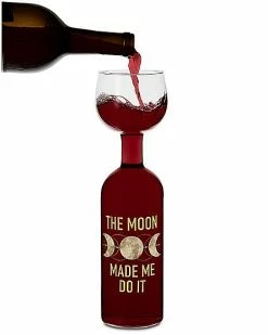 Promo 🔥 The Moon Made Me Do It Wine Bottle Glass - 30 oz. ⌛