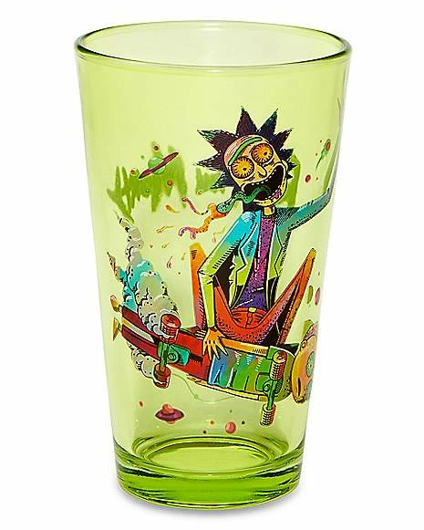 Top 10 💯 Ricky and Morty Skateboard Pint Glass - 16 oz. 🎁 1 Top 10 💯 Ricky and Morty Skateboard Pint Glass - 16 oz. 🎁