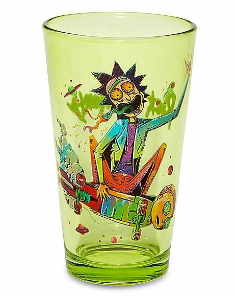 Top 10 💯 Ricky and Morty Skateboard Pint Glass - 16 oz. 🎁 2 Top 10 💯 Ricky and Morty Skateboard Pint Glass - 16 oz. 🎁 - Image 2