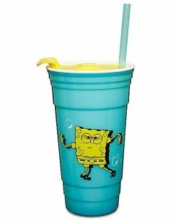 Promo ⌛ SpongeBob Dance Cup with Straw - 32 oz. 😉 -Corona-shop 03819083 c