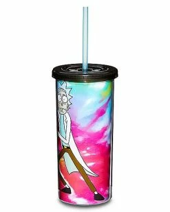Budget 👏 Tie Dye Rick and Morty Cup with Straw - 20 oz,. 🛒 -Corona-shop 03819331 c