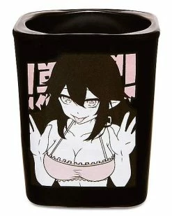Budget 🔔 Pink Bra Girl Square Shot Glass - Bad Habits 🔥