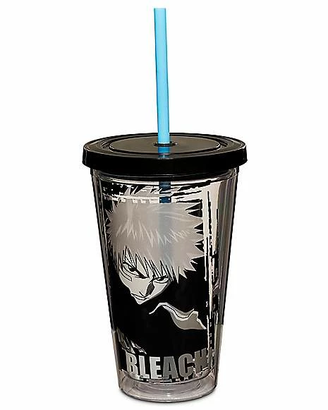 Wholesale 🔔 Ichigo Bleach Cup with Straw - 18 oz. 😍 2 Wholesale 🔔 Ichigo Bleach Cup with Straw - 18 oz. 😍 - Image 2