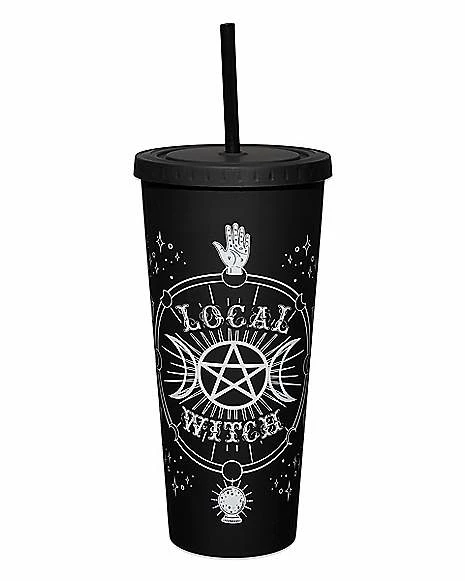 Outlet ⌛ Local Witch Cup with Straw - 20 oz. ✔️ 1 Outlet ⌛ Local Witch Cup with Straw - 20 oz. ✔️
