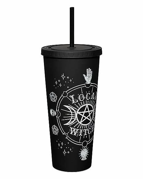 Outlet ⌛ Local Witch Cup with Straw - 20 oz. ✔️ 2 Outlet ⌛ Local Witch Cup with Straw - 20 oz. ✔️ - Image 2
