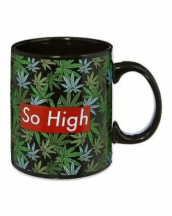 Deals 😍 So High Weed Leaf Mug - 20 oz. ⭐