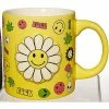 Best Sale 🧨 Flower Smiley Face Icon Coffee Mug - 20 oz. 🔥
