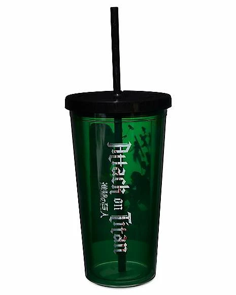 Discount 🔥 Attack on Titan Cup with Straw - 16 oz. ✔️ 4 Discount 🔥 Attack on Titan Cup with Straw - 16 oz. ✔️ - Image 4