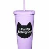 Best Pirce 👏 Purrfer Eating Out Cup with Straw - 24 oz. ⭐