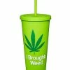 Top 10 ⭐ Brought Weed Cup with Straw - 24 oz. 🧨