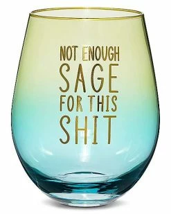 Cheapest 😍 Not Enough Sage Stemless Glass - 20 oz. 🥰