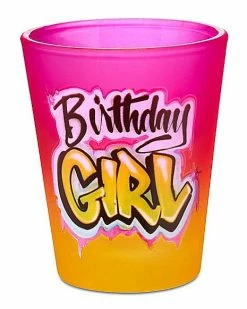 Best reviews of 💯 Airbrush 🥳 Birthday Girl Shot Glass - 2 oz. 🎉