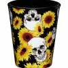 Outlet 😍 Sunflower Skull Shot Glass - 2 oz. 🔥