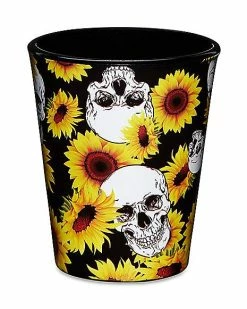 Outlet 😍 Sunflower Skull Shot Glass - 2 oz. 🔥