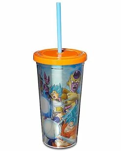 Outlet 🔥 Dragon Ball Super Characters Cup with Straw - 20 oz. 👏