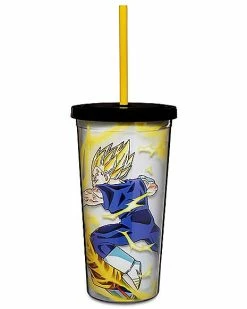 New ⭐ Super Saiyan Fight Cup with Straw 20 oz. - Dragon Ball Z ⌛