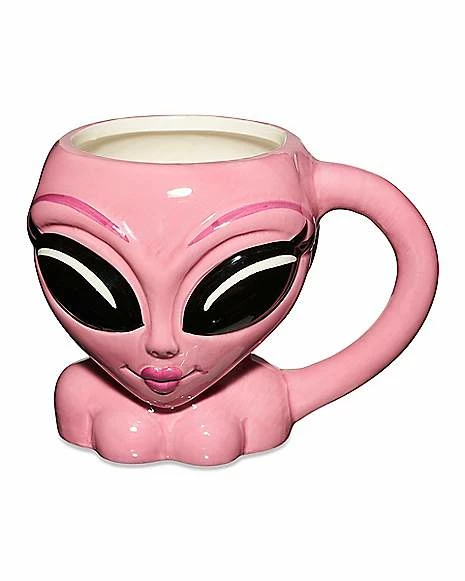 Cheapest ๐งจ Pink Female Alien Molded Coffee Mug - 16 oz. ๐ 1 Cheapest ๐งจ Pink Female Alien Molded Coffee Mug - 16 oz. ๐
