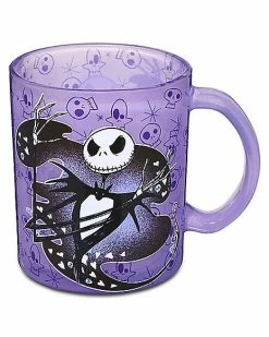 Cheapest ⌛ Jack Skellington Glitter Handle Coffee Mug 17.5 oz. - The Nightmare Before 🎅 Christmas 👍