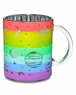 Deals 🌟 Rainbow Frosted Galaxy Coffee Mug - 16 oz. 🌟