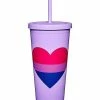Deals 😀 Bisexual Pride Cup with Straw - 24 oz. 🔔
