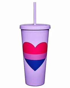 Deals 😀 Bisexual Pride Cup with Straw - 24 oz. 🔔