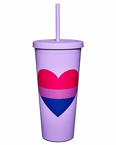Deals ๐ Bisexual Pride Cup with Straw - 24 oz. ๐ 1 Deals ๐ Bisexual Pride Cup with Straw - 24 oz. ๐