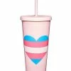 Promo ❤️ Transgender Pride Cup with Straw - 24 oz. 😍