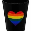 Cheap 👏 Rainbow Heart Shot Glass - 2 oz. ✔️