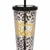 New 🤩 Animal Print 🥳 Birthday Bitch Cup with Straw - 20 oz. 🔥