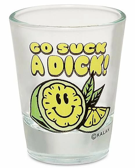 Flash Sale 🎉 Go Suck a Dick Lemon Shot Glass - 1.5 oz. 😀 1 Flash Sale 🎉 Go Suck a Dick Lemon Shot Glass - 1.5 oz. 😀