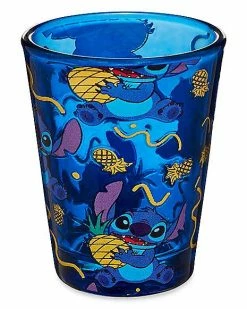 Hot Sale 🛒 Stitch Pineapples Mini Glass 1.5 oz. - Lilo & Stitch 👍