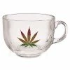 Promo 🧨 Glitter Weed Leaf Coffee Mug - 22 oz. 🔔