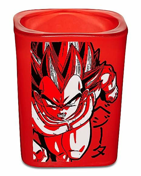Promo ❤️ Red Vegeta Square Shot Glass 2 oz. - Dragon Ball Z ✨ 1 Promo ❤️ Red Vegeta Square Shot Glass 2 oz. - Dragon Ball Z ✨