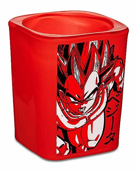 Promo ❤️ Red Vegeta Square Shot Glass 2 oz. - Dragon Ball Z ✨ 2 Promo ❤️ Red Vegeta Square Shot Glass 2 oz. - Dragon Ball Z ✨ - Image 2