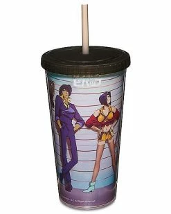 Flash Sale 🔔 Cowboy Bebop Lineup Cup with Straw - 20 oz. 🤩
