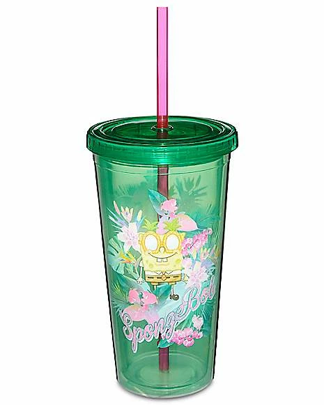 Best Sale ⌛ Floral SpongeBob SquarePants Cup with Straw - 20 oz. ✔️ 1 Best Sale ⌛ Floral SpongeBob SquarePants Cup with Straw - 20 oz. ✔️