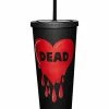 Wholesale 🎁 Dead Drip Heart Cup with Straw - 20 oz. 🥰