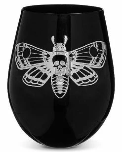 Promo 🥰 Death Moth Stemless Wine Glass - 22 oz. 👏