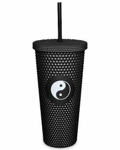 New ❤️ Textured Yin Yang Cup with Straw - 24 oz. 🔥